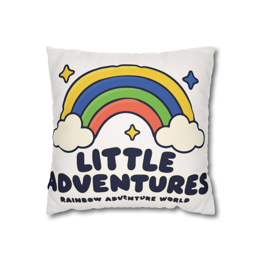 “Little Adventures” Rainbow Pillowcase